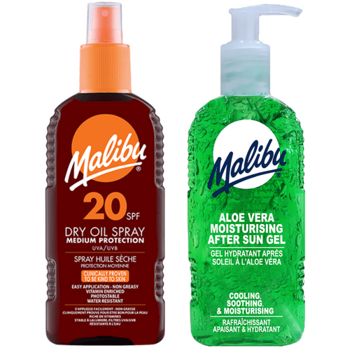 Malibu SPF20 Olejek Brązujący 200ml + Aloe Żel Po Opalaniu 200ml na Arena.pl