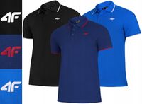 Koszulka męska polo 4F komplet 3 szt. polówka t-shirt zestaw TZ50 M