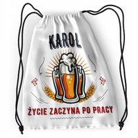 Plecak Dla Karola Sportowy Szkolny Worek Torba Z Nadrukiem Ze Zdjęciem