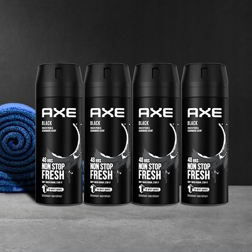 AXE Black dezodorant dla mężczyzn 4x150 ml DEO zdjęcie 4