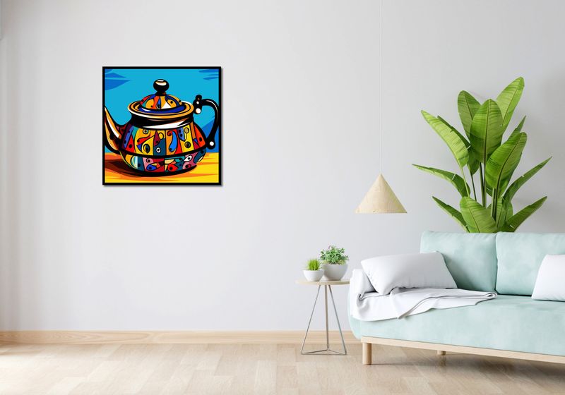 Plakat 70x70cm Może Herbatki? zdjęcie 4