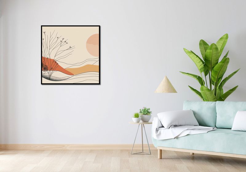 Plakat 80x80cm Pustynna Wydma zdjęcie 4