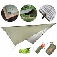 Tarp turystyczny płachta biwak Majestic Sport 3x3m