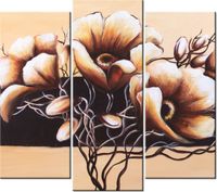 90 80CM OBRAZ T3 ELEM DOSTOJNE KWIATY DRUK ŚCIENNY