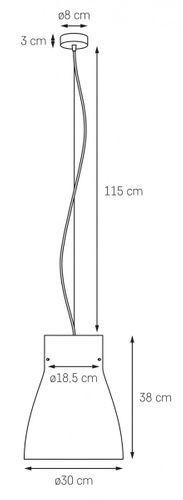 Lampa wisząca KASPA Lang na Arena.pl