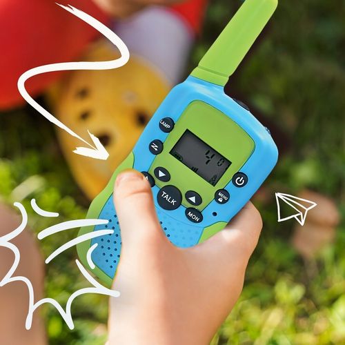 Walkie talkie dla dzieci duży zasięg zestaw 2szt krótkofalówka Łoki Toki na Arena.pl