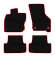 Dywaniki welurowe CARLUX-RED do Volkswagen Golf VIII eTSI 2020- czarne