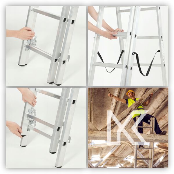 KADAX Drabina wielofunkcyjna 8-stopni 3x8 BASIC zdjęcie 9