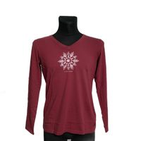 Life is Good Świąteczna Koszulka z Długim Rękawem Czerwona M