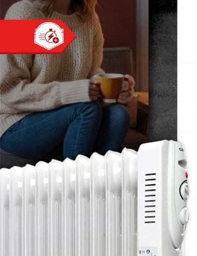 Grzejnik Elektryczny Olejowy Szybko Grzeje 2500W Energooszczędny MOCNY na Arena.pl