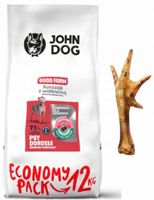 John Dog KURCZAK Z WOŁOWINĄ 12kg Średnie Duże Rasy