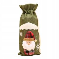 Pokrowiec butelkę/wino torebka prezent Mikołaj 3D