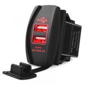 ŁADOWARKA USB SOLVIAN 4.2A DUAL PORT WODOODPORNA DO AUTA