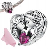 Charms zawieszka Serce Mama i córka charms Siostra siostry charm próba s925