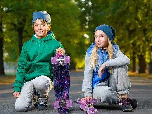 Deskorolka Fiszka Świecące Kółka LED RGB Space na Arena.pl