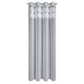 Zasłona na przelotkach z aplikacją boho ESTERA 140X250 biała