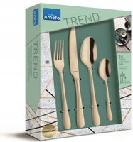 AMEFA ZESTAW 24 SZTUĆCE AUSTIN JASNE ZŁOTE TREND