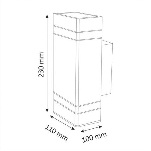 Lampa kinkiet ścienny ogrodowy GILBERT Y218 LED 307866 na Arena.pl