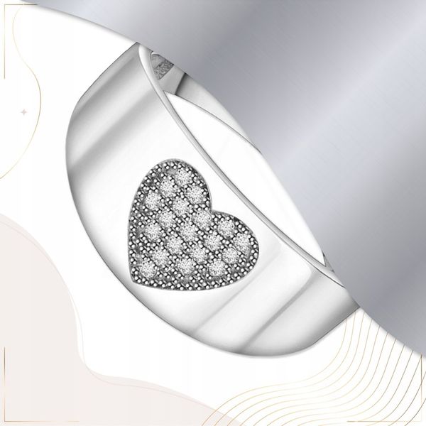 SREBRNY pierścionek OBRĄCZKA SREBRO 925 z CYRKONIAMI wyjątkowy PREZENT zdjęcie 6