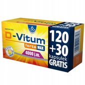 D-Vitum forte Max 4000 j.m. 120 kaps. + 30 GRATIS