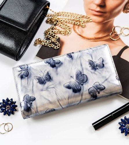 elegancki portfel damski ze skóry naturalnej zamykany na Arena.pl