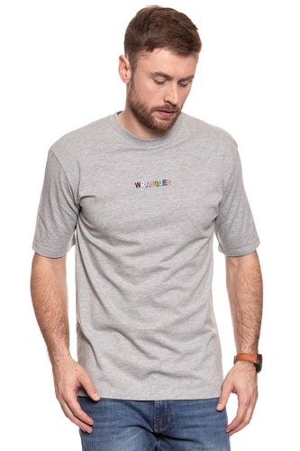 WRANGLER OVERSIZED TEE MID GREY MEL W7C31GF37 S na Arena.pl