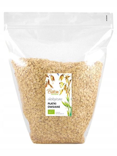 BIO PŁATKI OWSIANE ekologiczne 2,5 kg Batom zdjęcie 1