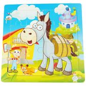 DLA DZIECI KOLOROWY PUZZLE KONIK
