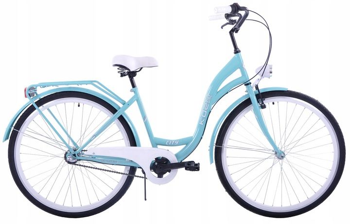 Rower miejski damski Kozbike 28 morski 3B zdjęcie 2