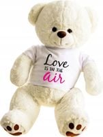 PLUSZOWY jasnobrązowy MIŚ z koszulką na walentynki love HAFT