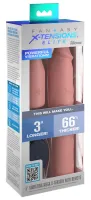 fantasy x-tensions elite sleeve silikonowy z wibracjami 7,6cm cielisty