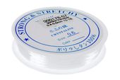 Żyłka GUMKA guma OKRĄGŁA 0.4-0.6mm 10m biała