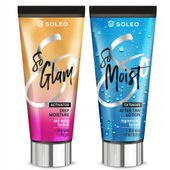 SOLEO SO GLAM 150ml PRZYSPIESZACZ OPALANIA + BALSAM PO OPALANIU 150ml