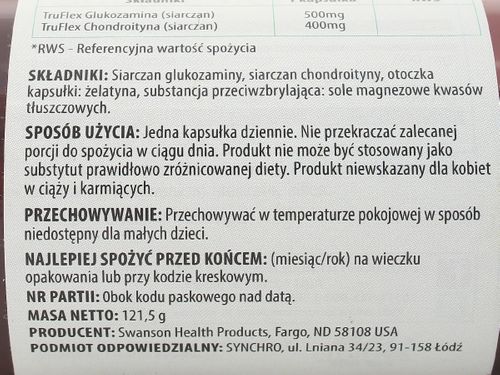 Glukozamina - Swanson - 90kaps na Arena.pl