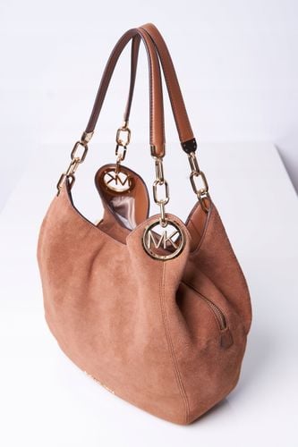 Michael Kors torebka skóra ekologiczna zamszowa brązowy na Arena.pl