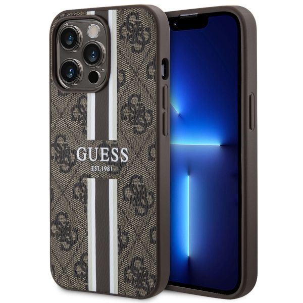 Etui Guess do iPhone 13 Pro Max, Brązowy, MagSafe zdjęcie 1