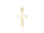 DELIKATNY POZŁACANY SREBRNY KRZYŻYK DIAMENTOWANE POLEROWANE SREBRO POŁYSK