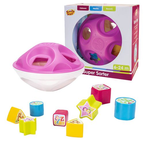 SMILY PLAY Super sorter różowy na Arena.pl