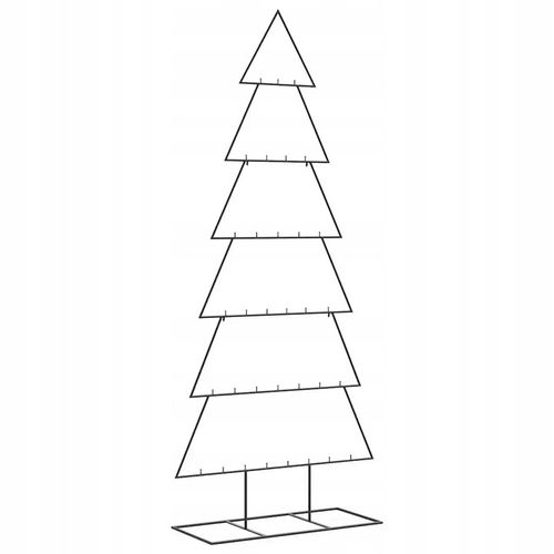 Metalowa choinka świąteczna, do dekoracji, czarna, 210 cm na Arena.pl