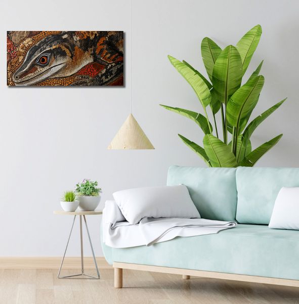 Obraz 70x30cm Oko Jaszczurki zdjęcie 2