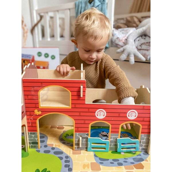 WOOPIE GREEN Mega Farma Figurki Zwierząt Stajnia Obora Kurnik 18 el. zdjęcie 8