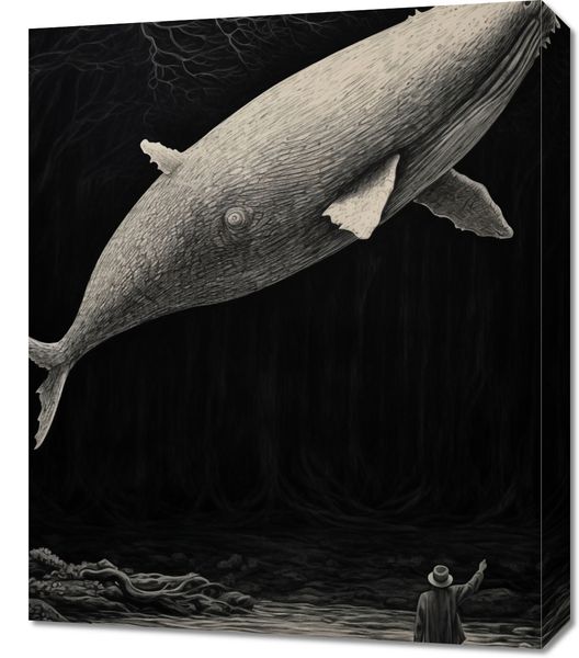 Obraz 50x60cm Biały Wieloryb zdjęcie 1