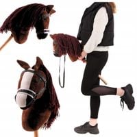 2 x HOBBY HORSE DUŻY A3 KOŃ NA KIJU NA PATYKU KONIK PLUSZOWY + WODZE + OGŁO