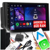 RADIO SAMOCHODOWE 2 DIN 7'' CARPLAY ANDROID WIFI GPS DOTYKOWE FM 6GB/128GB