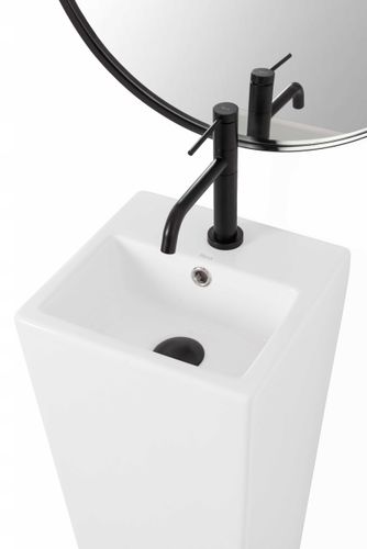 Wolnostojąca ceramiczna umywalka KAMILA WHITE na Arena.pl