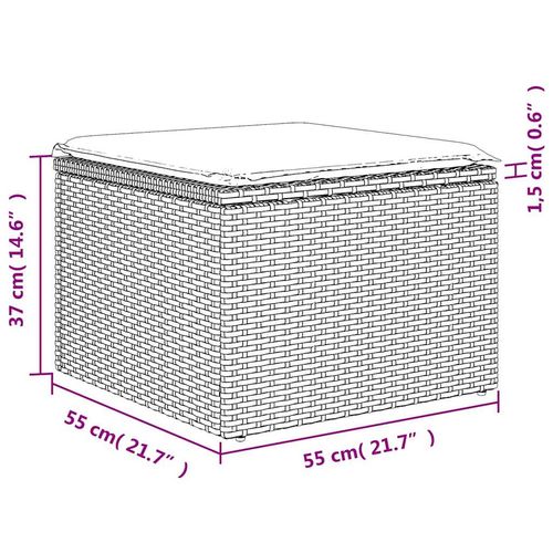 8-cz. zestaw wypoczynkowy do ogrodu, z poduszkami, brązowy na Arena.pl