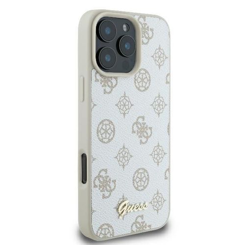 Guess GUHMP16LPGPYSH iPhone 16 Pro 6.3" biały/white hardcase Peony Script na Arena.pl