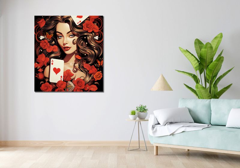 Obraz 90x100cm Różany Hazard zdjęcie 2