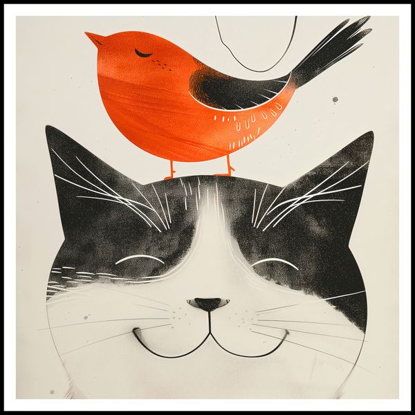 Plakat 100x100cm Pyzaty Przyjaciel zdjęcie 3
