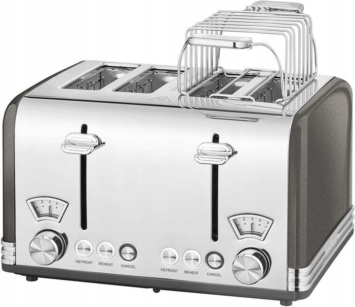 TOSTER NA 4 KROMKI PROFICOOK PC-TA ANTRACYT zdjęcie 4